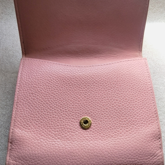 Chanel Caviar Trifold Big CC Logo Wallet Clutch - Picture 10 of 11